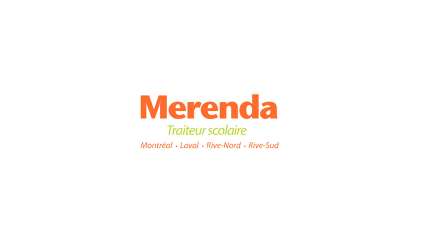 Logo : Merenda Traiteur scolaire Montréal - Laval - Rive-Nord - Rive-Sud